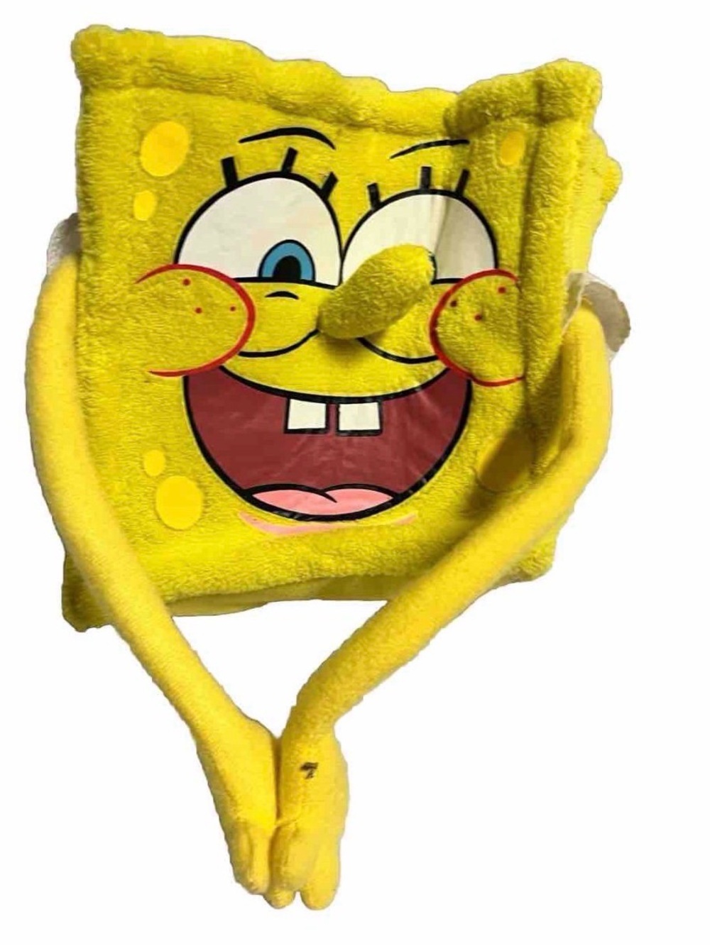 Vintage Spongebob SquarePants Nickelodeon Easter Basket Tote Bubble Print Lining